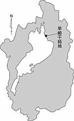 早崎干拓地の地図