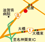 106mapI CoCo壱番屋栗東MAP