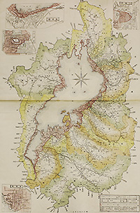 114-2 2 明治二十九年大洪水浸水区域之図『里内文庫』「琵琶湖水理淀川水制資料」のうち