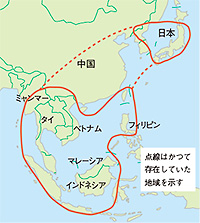 118bunpu ナレズシの伝統的分布図