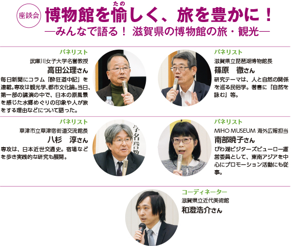 122top 座談会 博物館を愉しく、旅を豊かに! パネリスト・コーディネーター紹介