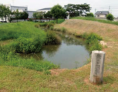 152hukugenkangou 下之郷遺跡史跡公園の復元環濠