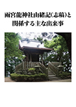 雨宮龍神社由緒記（志稿）と関係する主な出来事